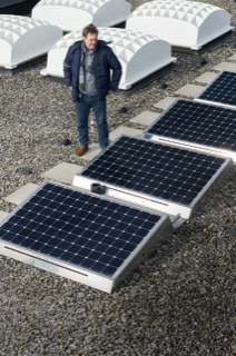 Photovoltaic system at UZH, picture: Ursula Meisser