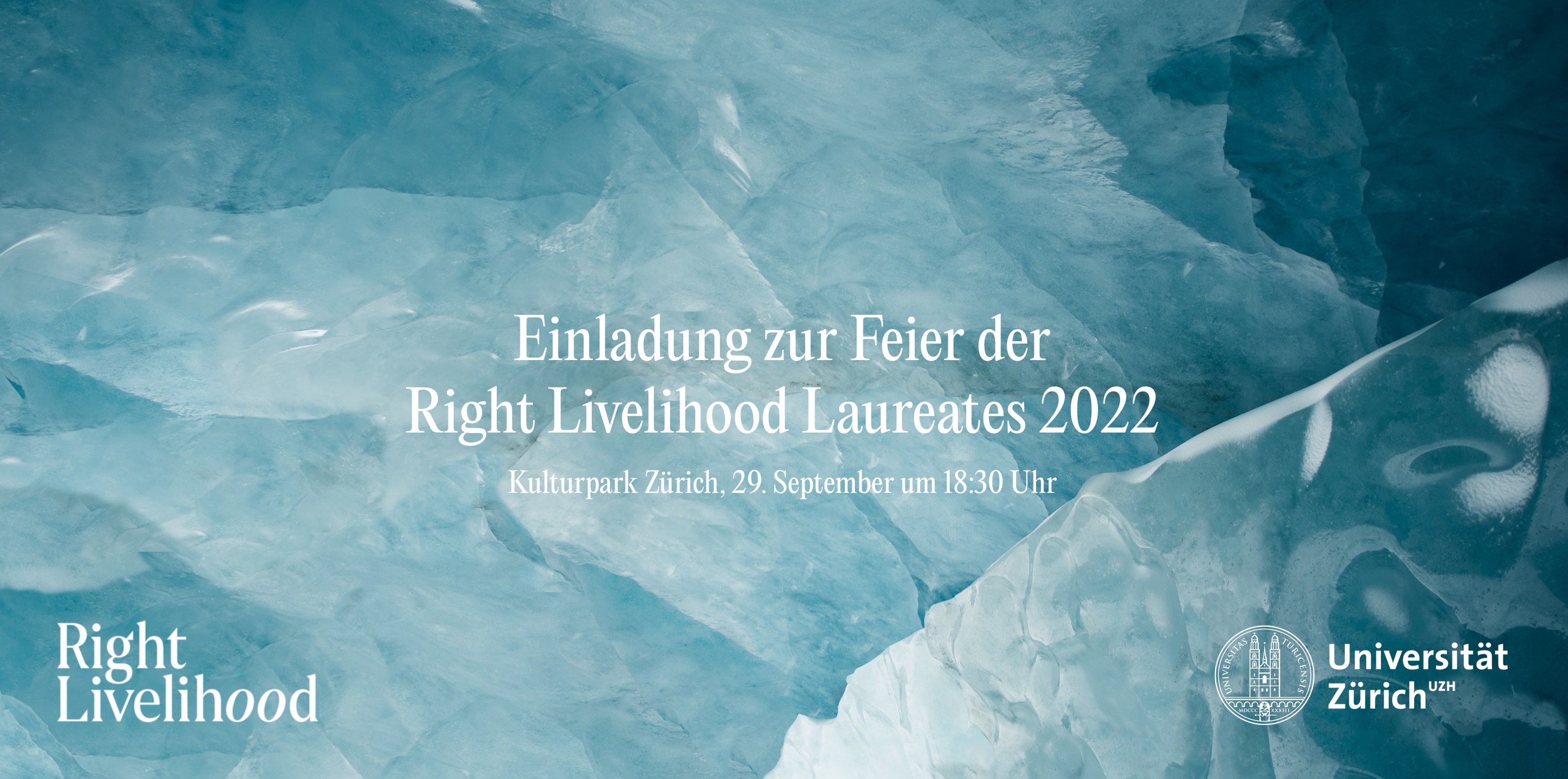 Einladung zur Feier der Right Livelihood Laureates 2022 im Kulturpark am 29. September um 18:30 Uhr